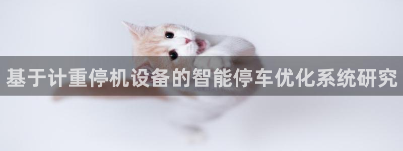 顺盈娱乐代理怎么样做：基于计重停机设备的智能停车优化系统研究