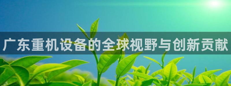 清远顺盈娱乐集团地址：广东重机设备的全球视野与创新贡献